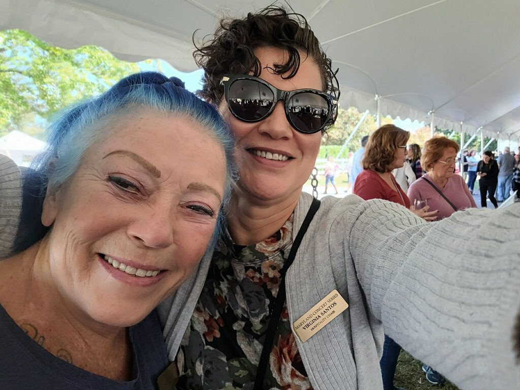 Kathi and Virginia at the Wine on the Water festival